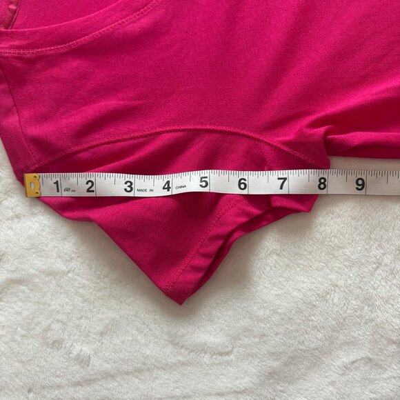 U.S. Polo Assn. Casual Womens Magenta V-Neck T-Shirt Size Small Short Sleeve Top - Picture 10 of 12